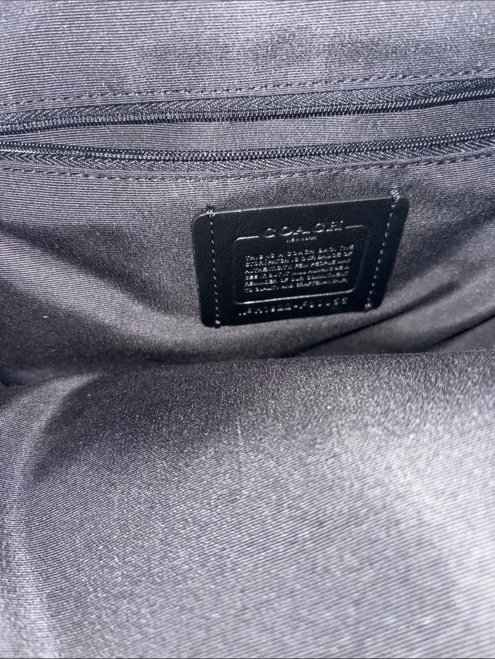 Coach Teal Plaid Signature Mini Backpack with Gold Hardware - Picture 3 of 4